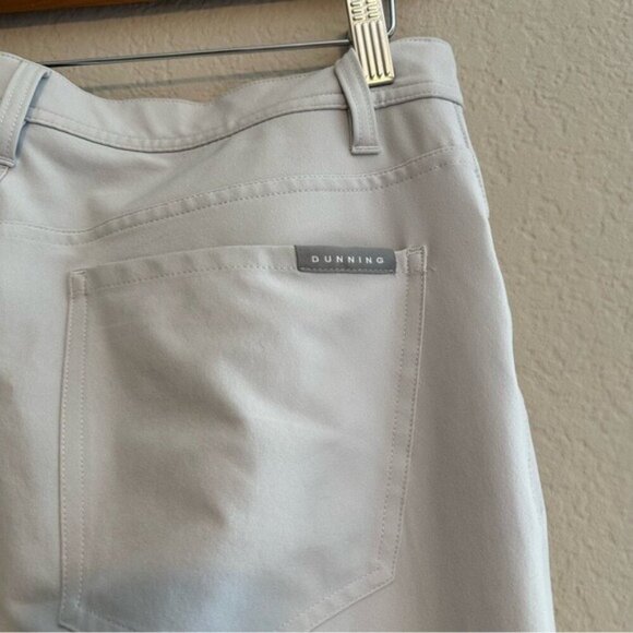 Dunning Golf Pants Gray Flat Loose Dry Fitting Performance Mens Size 30 x 30 - Picture 8 of 10